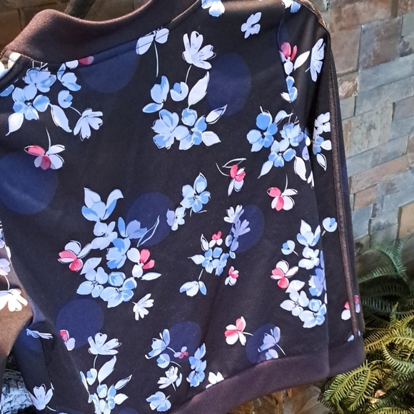 Adidas Floral Girl's Jacket - Picture 3 of 7